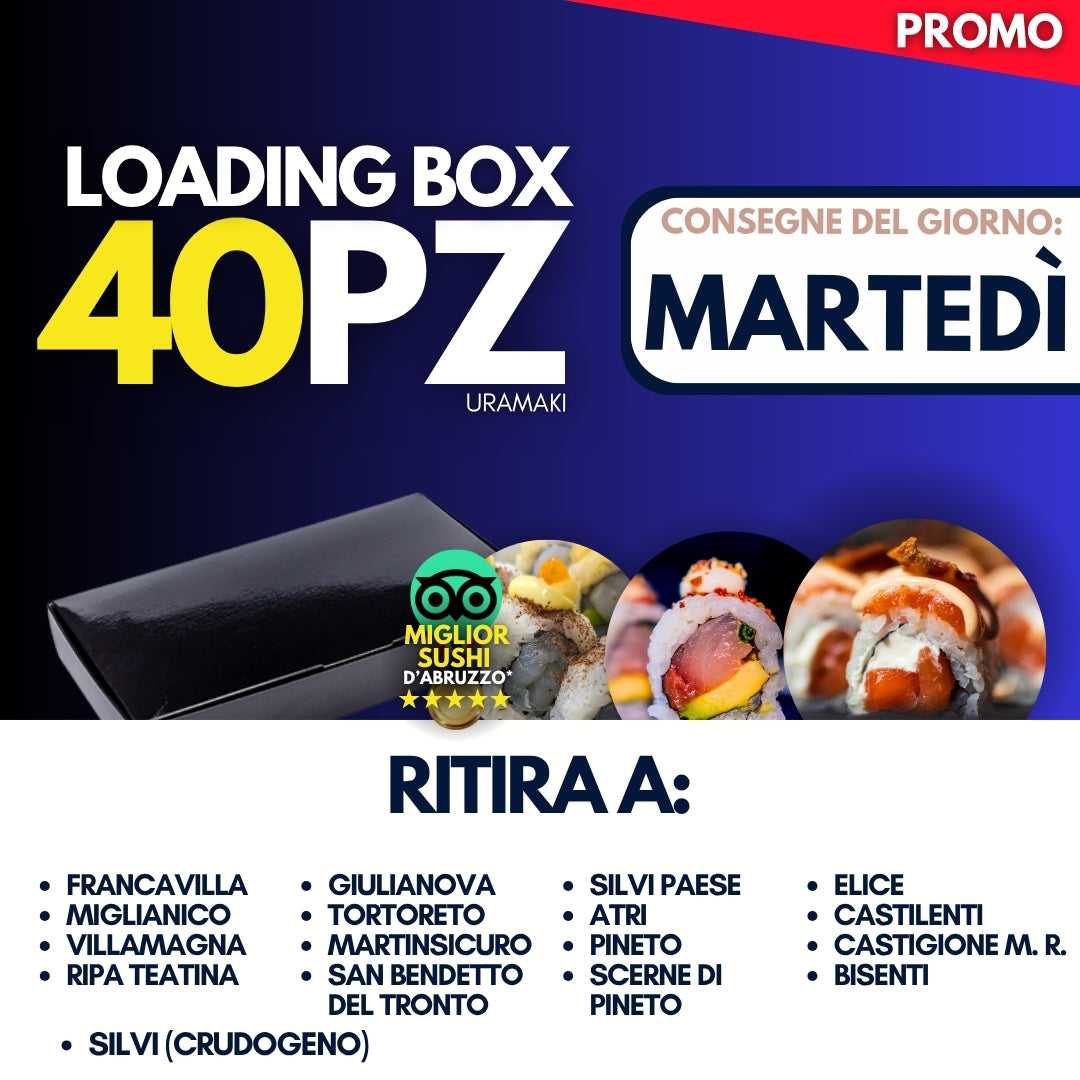 LOADING BOX 40PZ - MARTEDÌ 28
