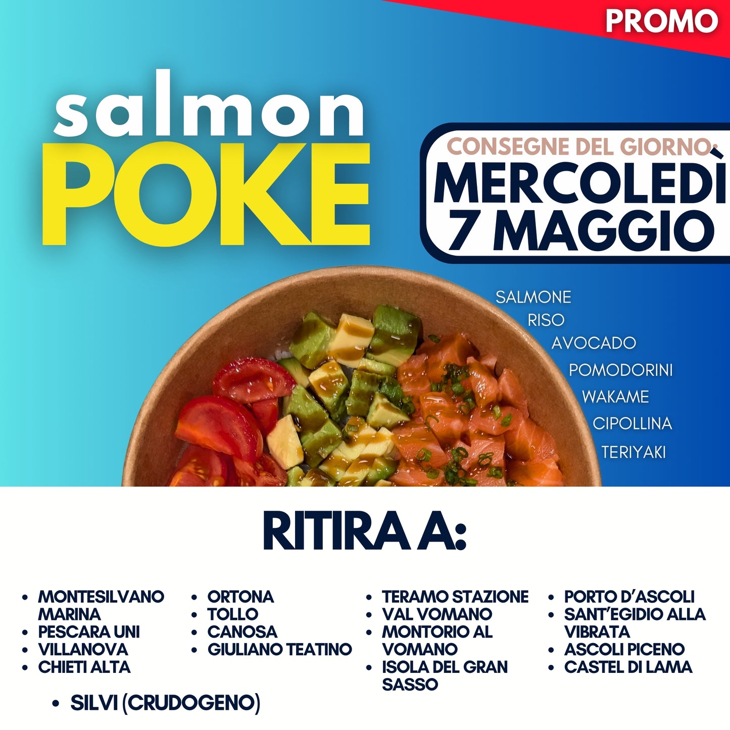 SALMON POKE - MERCOLEDÌ 7