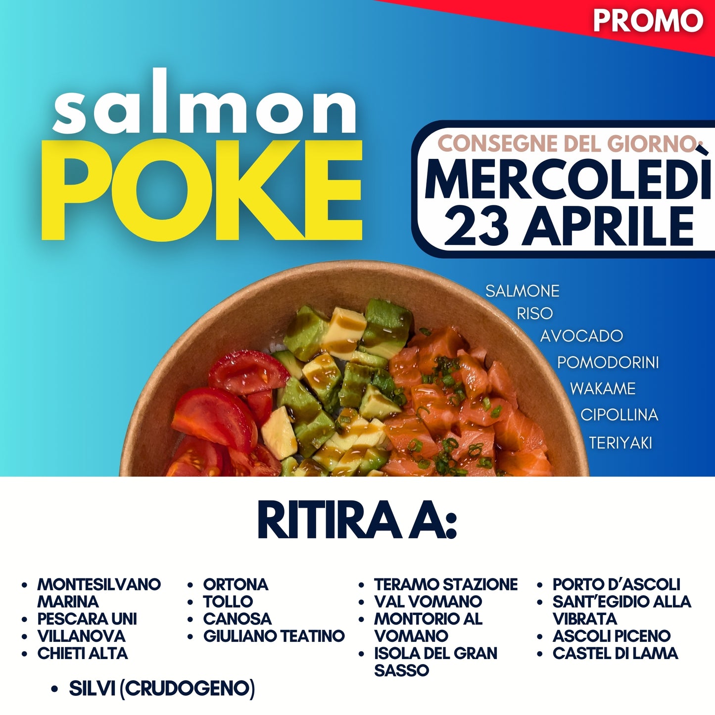 SALMON POKE - MERCOLEDÌ 23