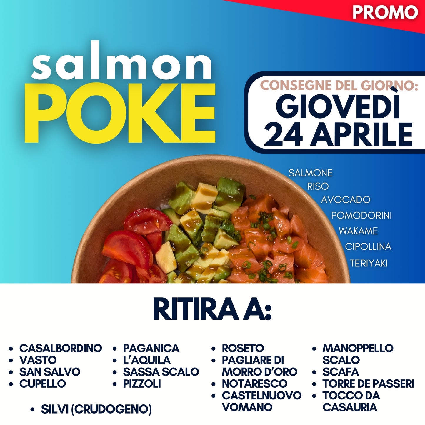SALMON POKE - GIOVEDÌ 24