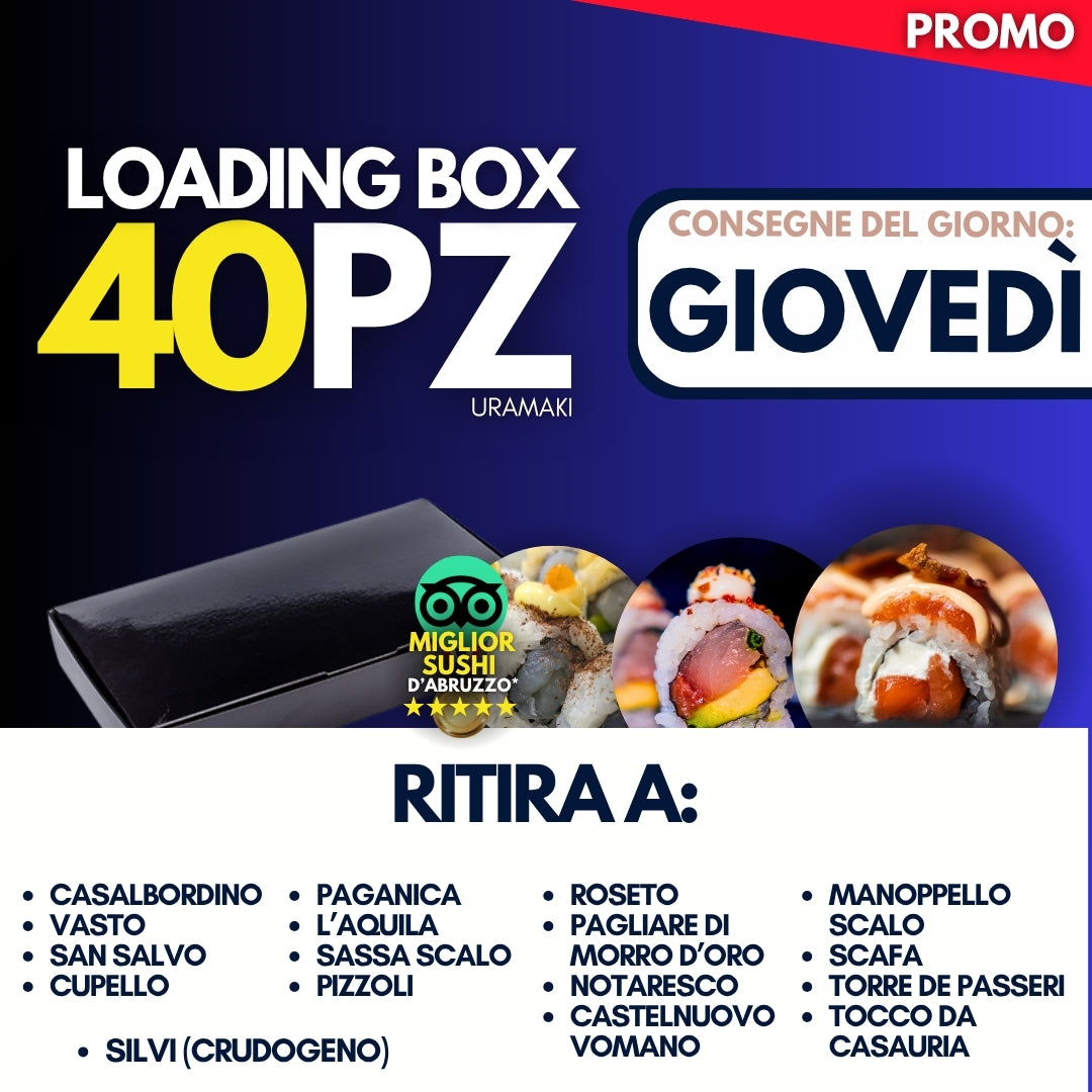 LOADING BOX 40PZ - GIOVEDÌ 30