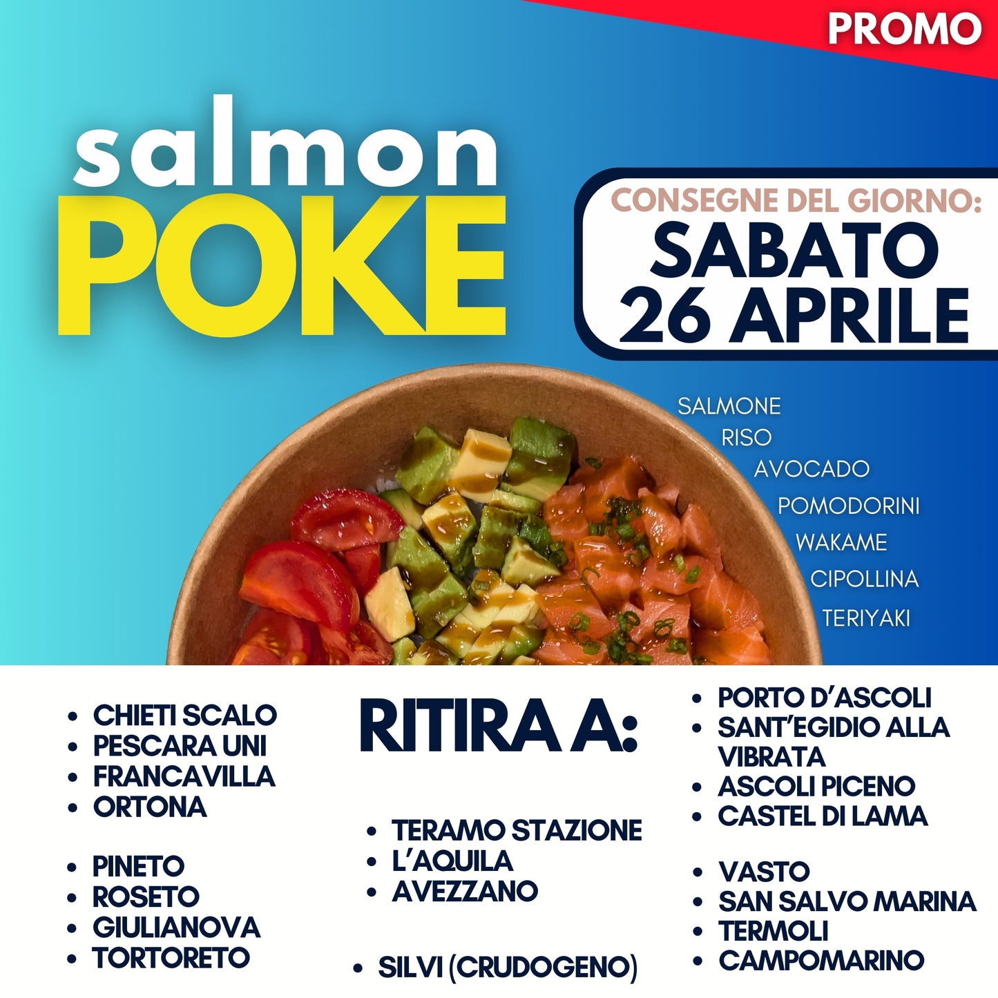 SALMON POKE - SABATO 26