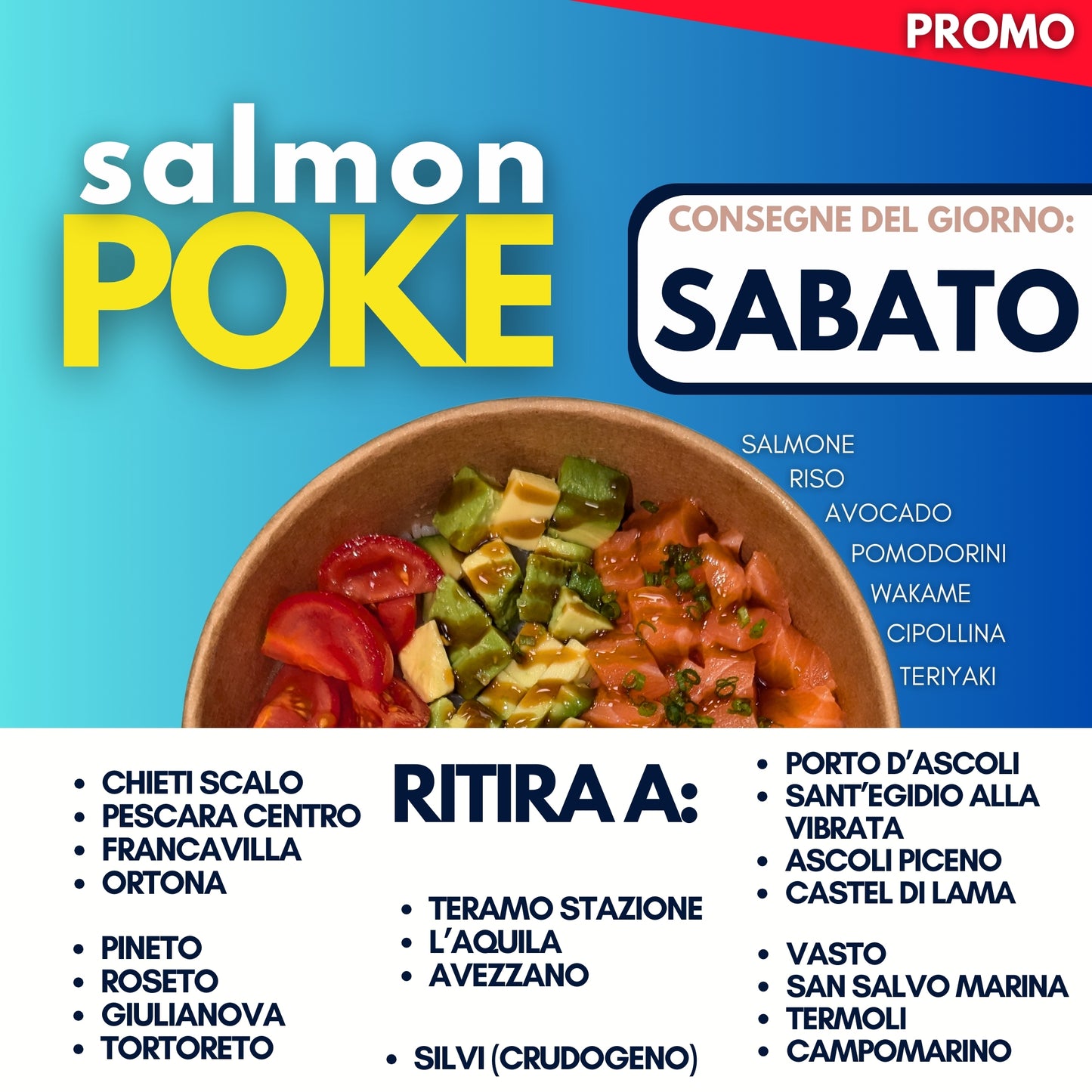 SALMON POKE - SABATO 30