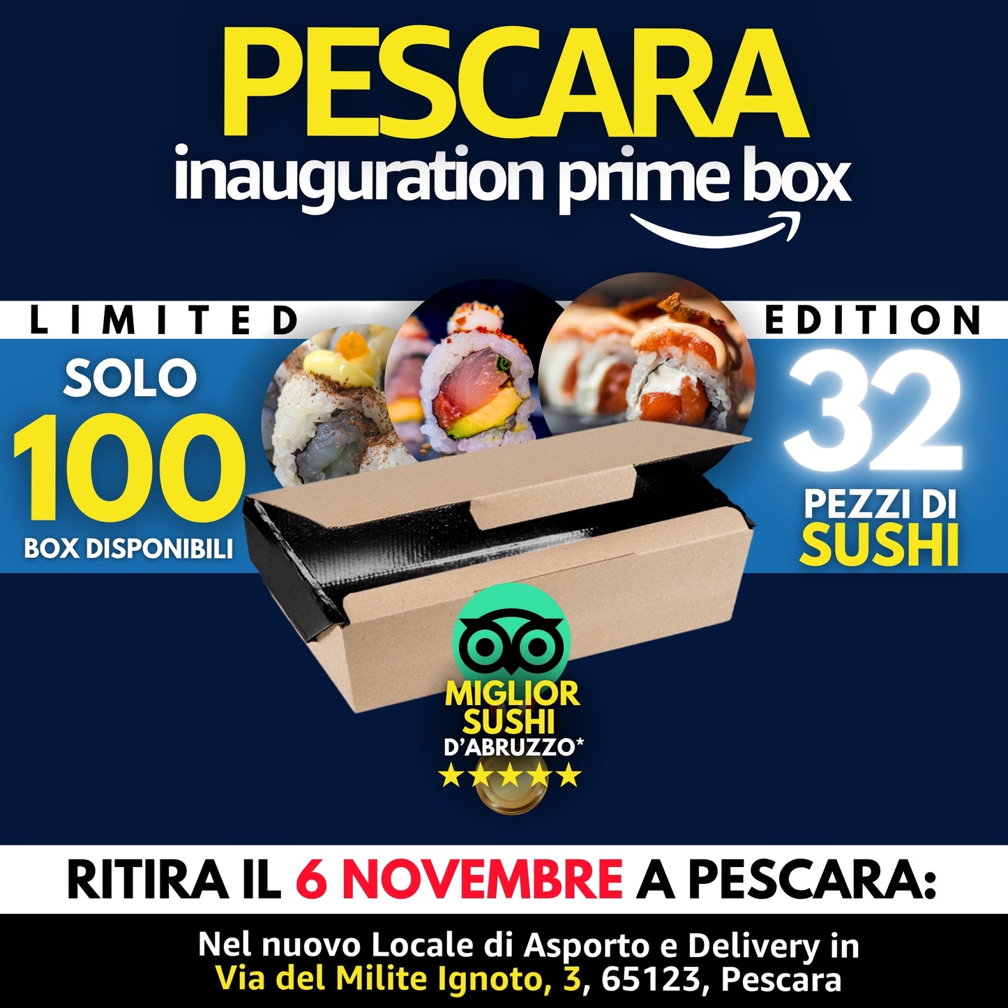 INAUGURATION BOX 32PZ - GIOVEDÌ 6