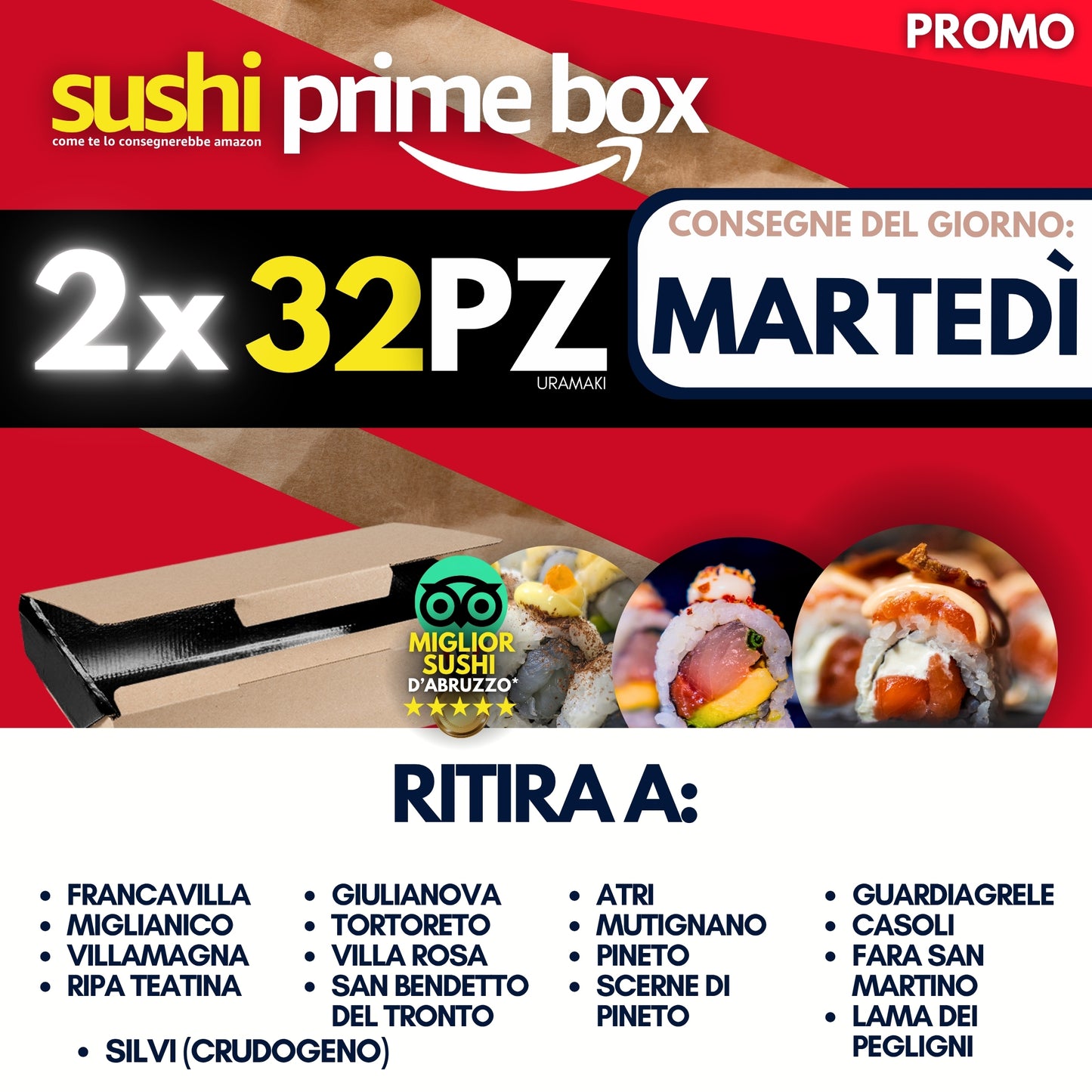 PRIME double BOX - MARTEDÌ 12