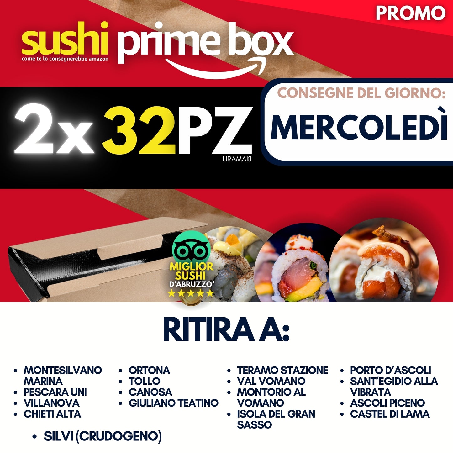 PRIME double BOX - MERCOLEDÌ 13