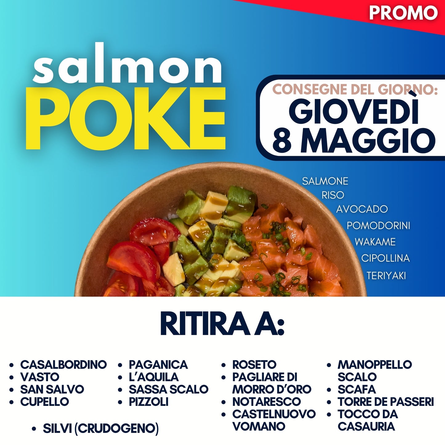 SALMON POKE - GIOVEDÌ 8