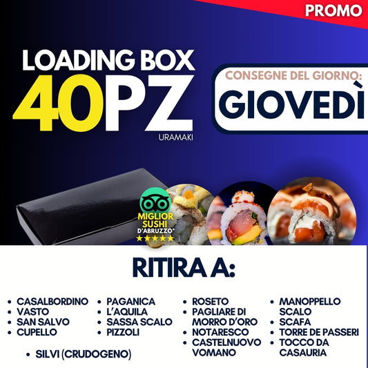 LOADING BOX 40PZ - GIOVEDÌ 30