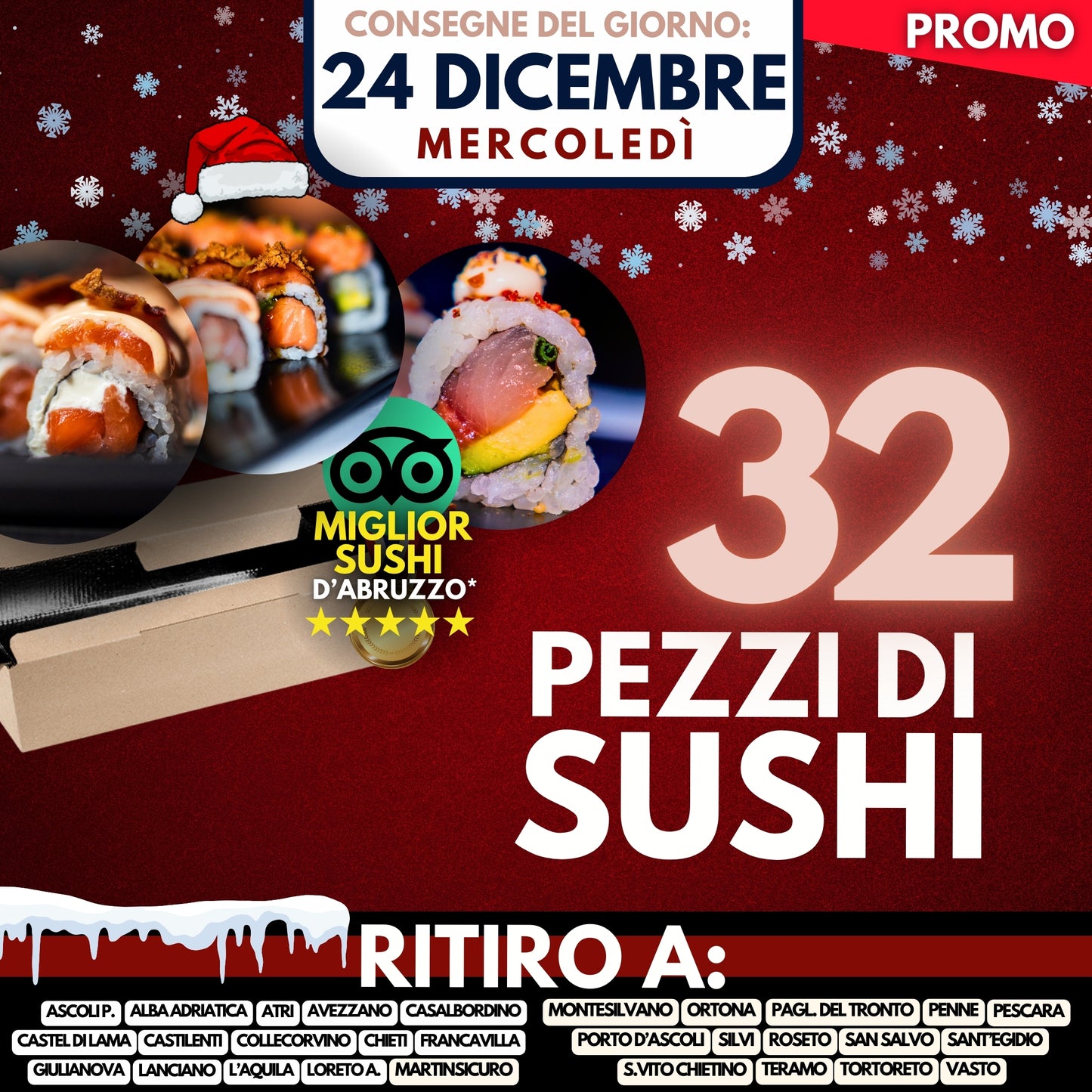Sushi Prime Box 32 Pezzi - 24 Dicembre 2025