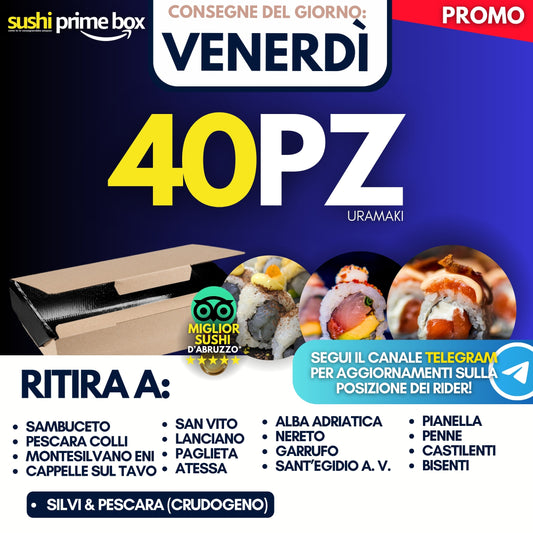 Sushi Prime Box 40 Pezzi - Venerdì 12